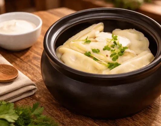Вареники с картофелем и грибами
